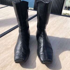 Paul Green Munchen Pebbled Leather and suede boot